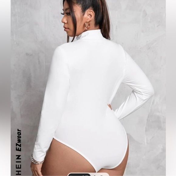 BRAND NEW EZwear Plus Solid Mock
Neck Bodysuit - Picture 5 of 5